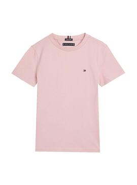 T-Shirt Tommy Hilfiger Essentiel Rose pour Garçon