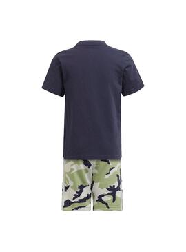 Set Adidas T-Shirt et Bermuda Camouflage Garçon