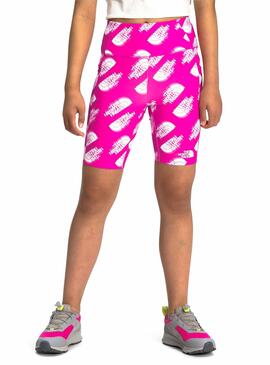 Leggings Cyclists The North Face Logo Rose Fille