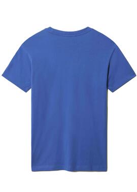 T-Shirt Napapijri Sella Bleu pour Homme