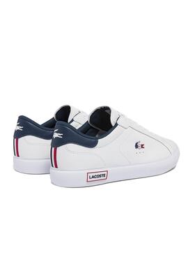 Chaussures Lacoste Powercourt Blanches pour Homme