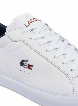 Chaussures Lacoste Powercourt Blanches pour Homme