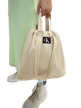 Sac à main Calvin Klein City Square Beige pour Femme