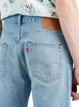 Bermuda Levis 501 Hemmed Bleu pour Homme