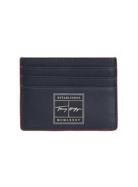 Portefeuilles Signature Tommy Hilfiger Bleu Marine Homme