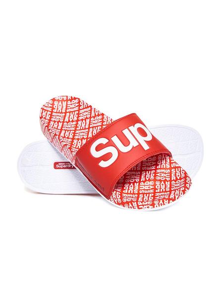 Tongs Superdry AOP Beach Orange Homme