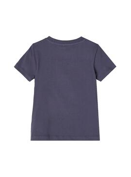 T-Shirt Name It Didrik Feu Bleu Marine pour Garçon