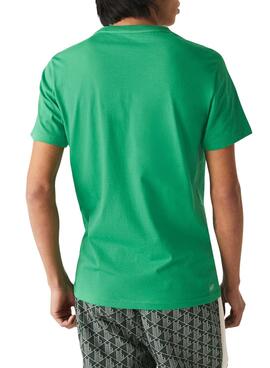 T-Shirt Lacoste TH0851 Vert pour Homme
