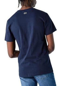T-Shirt Lacoste TH1228 Bleu Marine pour Homme