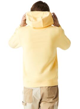 Sweat Lacoste SH1527 Jaune pour Homme