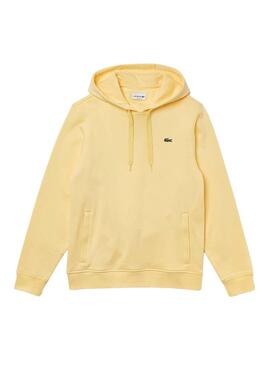 Sweat Lacoste SH1527 Jaune pour Homme