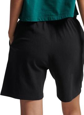 Short Superdry Code Core Sport Noire pour Femme