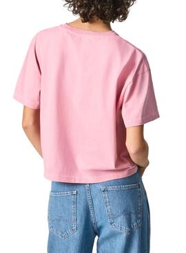 T-Shirt Pepe Jeans Nina Rosa pour Femme