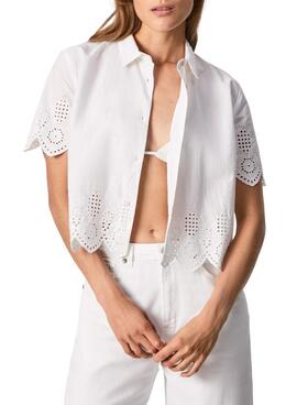 Chemise Pepe Jeans Laura Calada Blanc pour Femme