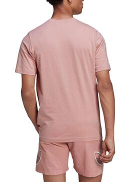 T-Shirt Adidas Contour Logo Rose pour Homme