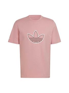 T-Shirt Adidas Contour Logo Rose pour Homme