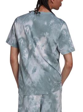 T-Shirt Adidas Essentiel Tie Dye Vert Homme