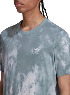 T-Shirt Adidas Essentiel Tie Dye Vert Homme