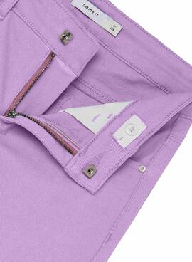 Pantalon Name It Tasse Large Lila pour Fille