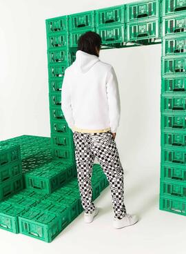 Sweat Lacoste x Minecraft Capuche Unisex Blanc