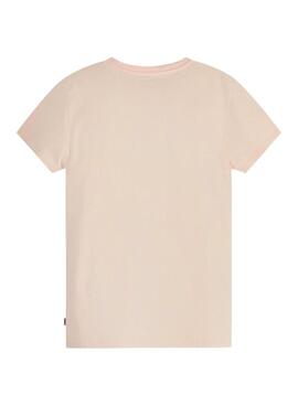 T-Shirt Levis The Perfect Logo Beige pour Femme