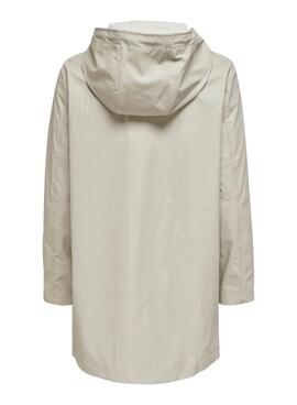 Imperméable Only Ellen Waterproof Gris pour Femme