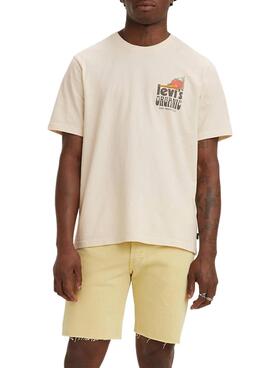T-Shirt Levis Relaxed Bi Fresh Beige pour Homme