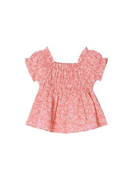 Blusa Mayoral Seersucker Imprimer Rosa pour Fille