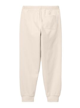 Pantalon Carhartt American Script Beige Homme