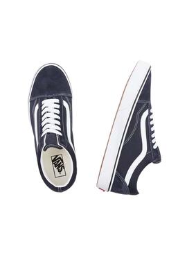 Baskets Vans Old Skool Bleu Marine pour Homme