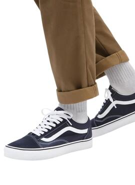 Baskets Vans Old Skool Bleu Marine pour Homme