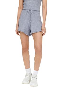 Short Only Ruffle Lina Bleu pour Femme