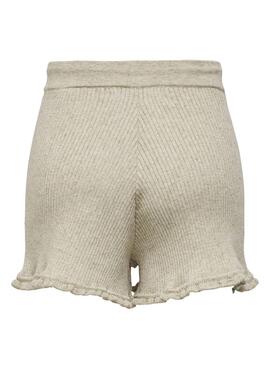 Short Only Lina Ruffle Vert pour Femme