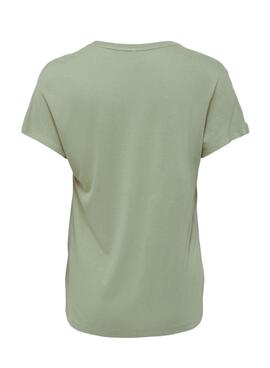 T-Shirt Only Flora Market Vert pour Femme