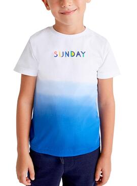 T-Shirt Mayoral Sunday Dip Dye Bleu pour Garçon