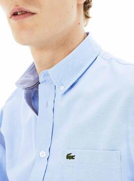 Chemise Lacoste CH4976 Bleu pour Homme