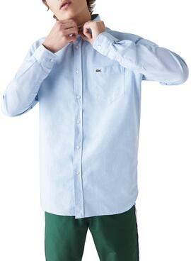 Chemise Lacoste CH4976 Bleu pour Homme