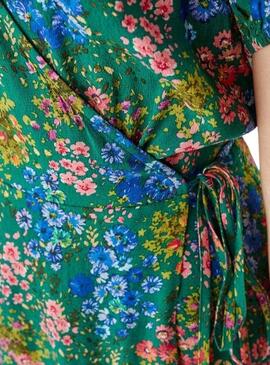 Robe Naf Naf Estampado Floral Vert pour Femme
