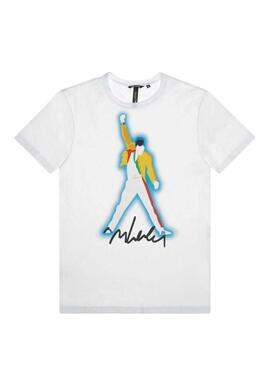 T-Shirt Antony Morato Blanc Freddie Mercury