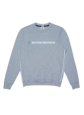 Sweat Antony Morato Logo Élastique Gris Homme