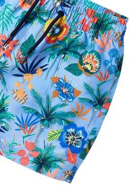 Slip de Bain Mayoral Bermuda Jungle Bleu pour Garçon