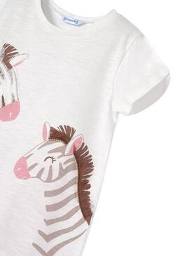 Set Legging Mayoral Zèbre Rose pour Fille