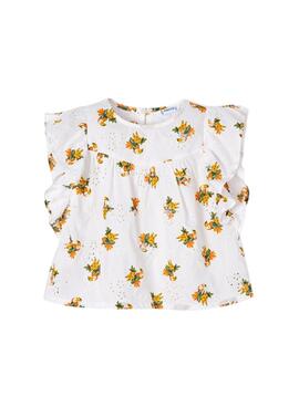 Blouse Mayoral Toucans Perforés Blanc