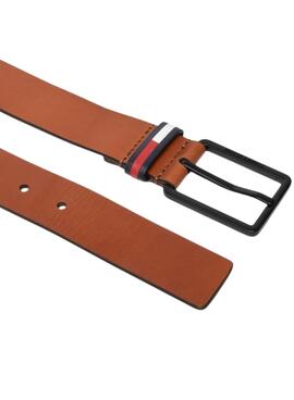 Ceinture Tommy Jeans Elevated Flag Marron Homme
