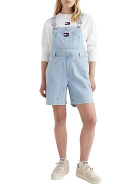 Salopette Jeans Tommy Jeans Dungaree Bleu Pour Femme
