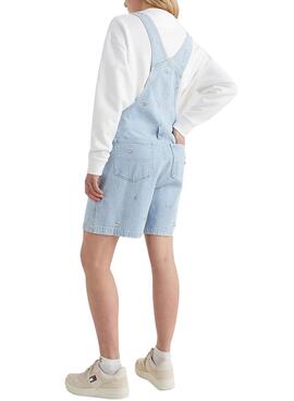 Salopette Jeans Tommy Jeans Dungaree Bleu Pour Femme