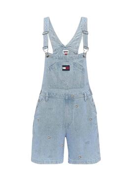 Salopette Jeans Tommy Jeans Dungaree Bleu Pour Femme