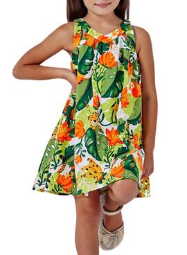 Robe Mayoral Selva Vert Pour Fille