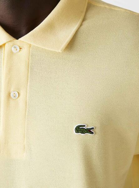 Polo Lacoste Classic L1212 Jaune Pour Homme
