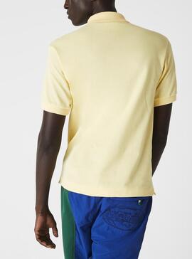 Polo Lacoste Classic L1212 Jaune Pour Homme